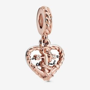 Heart Anchor Charm